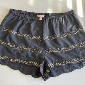 Candies XS dark grey shorts embellished front
